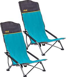 Uquip Strandstuhl Set Mary Petrol I 2 x Faltbarer