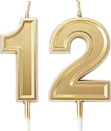 URAQT Geburtstagskerzen Zahlen 12,