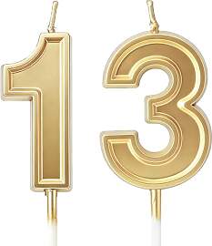 URAQT Geburtstagskerzen Zahlen 13,