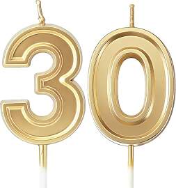 URAQT Geburtstagskerzen Zahlen 30,