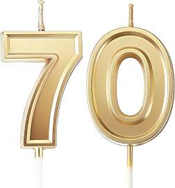 URAQT Geburtstagskerzen Zahlen 70,