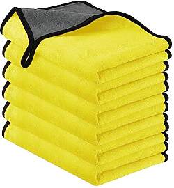 URAQT Mikrofasertücher Auto,6 PCS 500GSM
