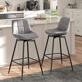 Urhanherry Drehbarer Barhocker mit Industriestil - 