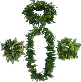 USHOBE Hawaii Girlande Grün Set Mit Stirnband