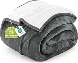 Utopia Bedding Kuscheldecke Warm Sherpa Wolldecke