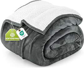 Utopia Bedding Kuscheldecke Warm Sherpa Wolldecke
