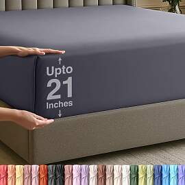 Utopia Bedding Queensize-Spannbetttuch, extra