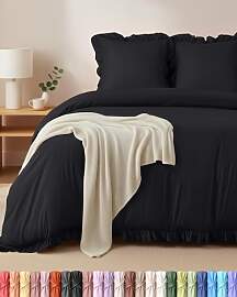 Utopia Bedding Rüsche Bettwäsche 200x200 Set -