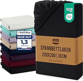 Utopia Bedding - Spannbettlaken 200x200cm Bis 30