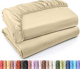 Utopia Bedding Spannbettlaken für Doppelbett,