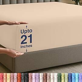 Utopia Bedding Spannbettlaken Queen – Extra