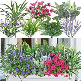 UXORSN Künstliche Pflanzen Blumen wie Echt 20