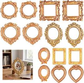 UxuoQxa Mini Bilderrahmen Gold, Miniatur