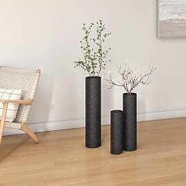uyoyous 3er-Set Bodenvase: 70/55/40 cm, Metall