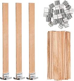 VABNEER 100 Stücke Docht für Kerzen Holz Kerze