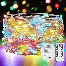 Vacoulery Lichterkette Mit Batterie 12M 12 LED - 8 