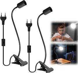 Vaileal 2 Stück Klemmleuchte: LED-Lampenfassung