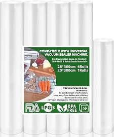 Vakuumierbeutel 5 Rollen Vakuumbeutel Lebensmittel 