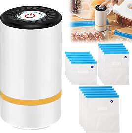 Vakuumiergerät mit 15 Vakuumbeuteln,