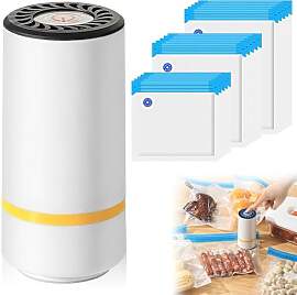 Vakuumiergerät mit 15 Vakuumbeuteln,