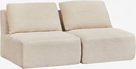 Vakuumverpacktes 2-teiliges Modulares Sofa Aus