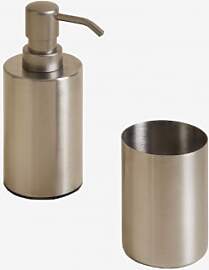 Valdio Edelstahl-bad-set Grau Eisen - Sklum