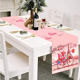 Valentine Herz Tischläufer, Rosa GNOME Herz
