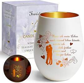 Valentinstag Teelichthalter Geschenk für Sie
