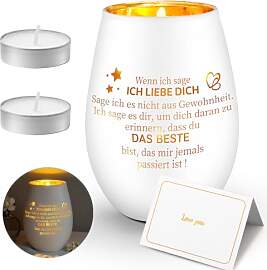 Valentinstag Teelichthalter Geschenk für Sie