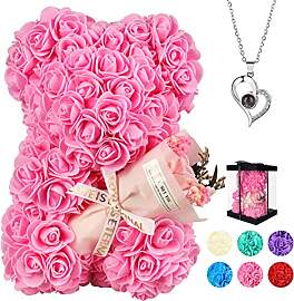 Valentinstagsgeschenk für Frauen rosa Bär,