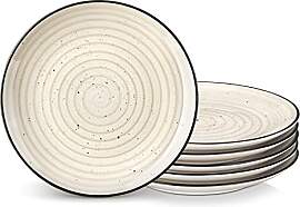 vancasso Bonbon 6 Stück Dessertteller Beige