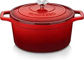vancasso Brottopf zum Backen Gusseisen Topf, 5L Ø 