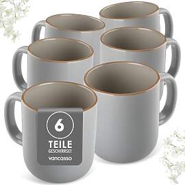 vancasso Kaffeetassen Set 6er, RENO Kaffeeservice