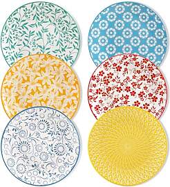 vancasso SELENE Dessertteller 6er Set, Salatteller 