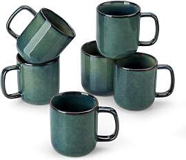 vancasso Steingut Kaffeetassen Set 6er, STARRY