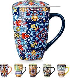 vancasso Teetasse mit Deckel und Sieb, 540ml