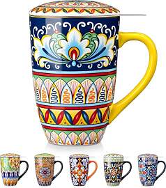 vancasso Teetasse mit Deckel und Sieb, 540ml