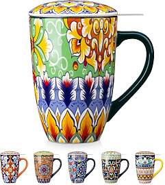 vancasso Teetasse mit Deckel und Sieb, 540ml