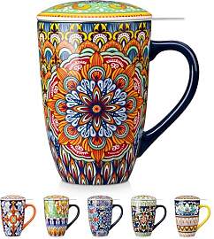 vancasso Teetasse mit Deckel und Sieb, 540ml