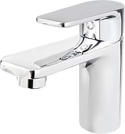 VANCOCO Wasserhahn Bad in Chrom, Höhe 86 mm,