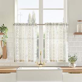 Vangao Scheibengardinen Modern Küche Boho