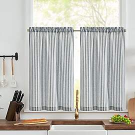 Vangao Streifen Scheibengardinen Modern küche