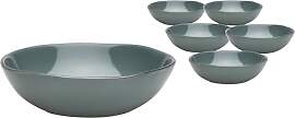Van Well | URBAN Schale grau 19 cm grau 6er Set -