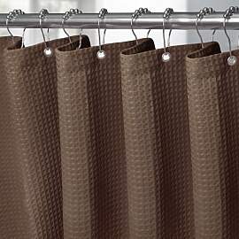 VANZAVANZU Waffel Duschvorhang mit Metall