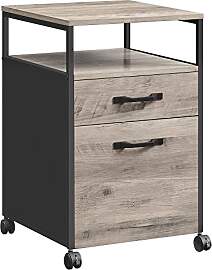 VASAGLE Aktenschrank mit 2 Schubladen, mobiler