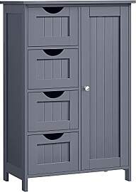 VASAGLE Badezimmerschrank, schmaler Badschrank,