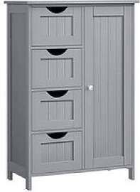 VASAGLE Badschrank grau 55,0 x 28,5 x 82,0 cm