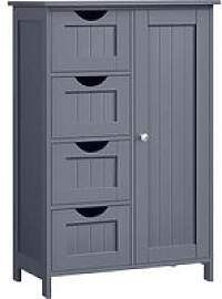 VASAGLE Badschrank LHC41GY dunkelgrau 55,0 x 28,5