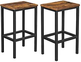 VASAGLE Barhocker, 2er Set, Barstühle,