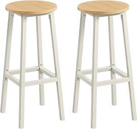 VASAGLE Barhocker, 2er Set, Barstühle,